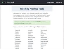 Tablet Screenshot of cdltestbank.com